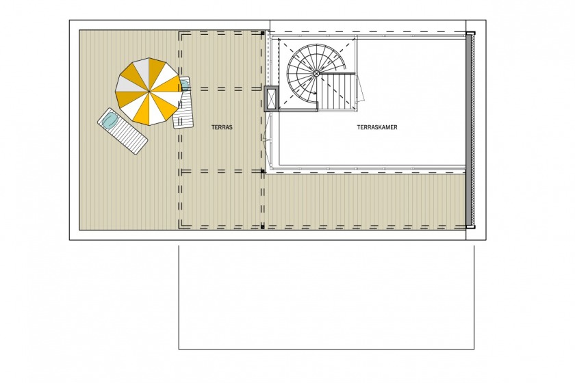 plattegrond tweede verdieping Villa Festen