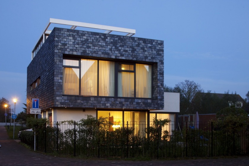 The Hague slate plaster modern architecture residence villa house