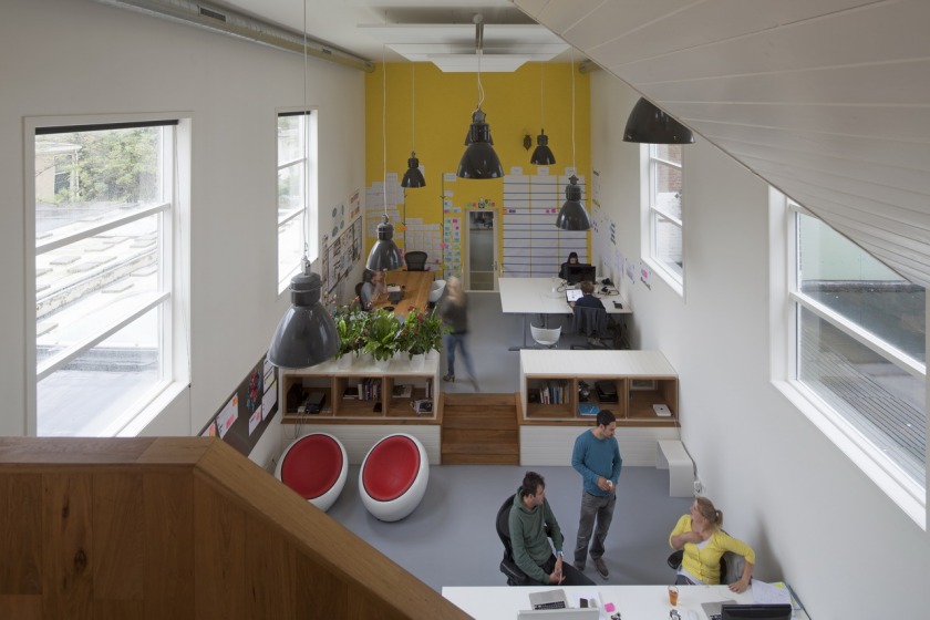 The Hague office transformation church mezzanine