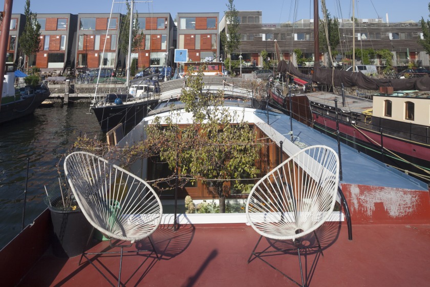 La Gondola house boat Refurbishment patio