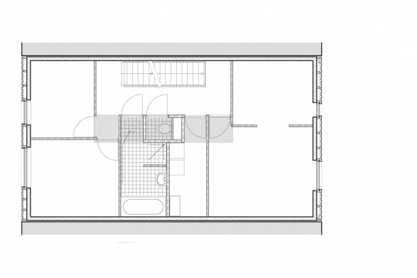 private house architecture Amsterdam IJburg floorplan second foor