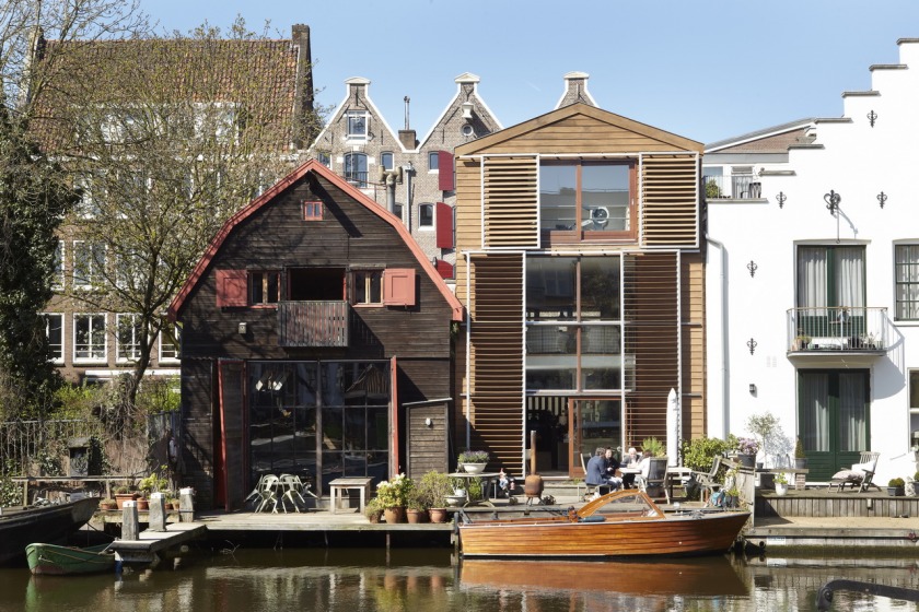 Amsterdam house Hoyt architects wood