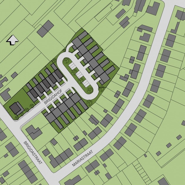 stedenbouwkundige situatie patio woning breda bavel  architect HOYT