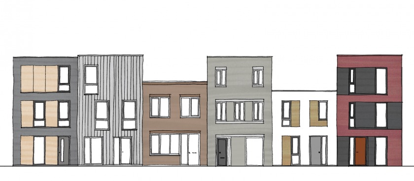 Almere house configurator Woonmodule HOYT sketch