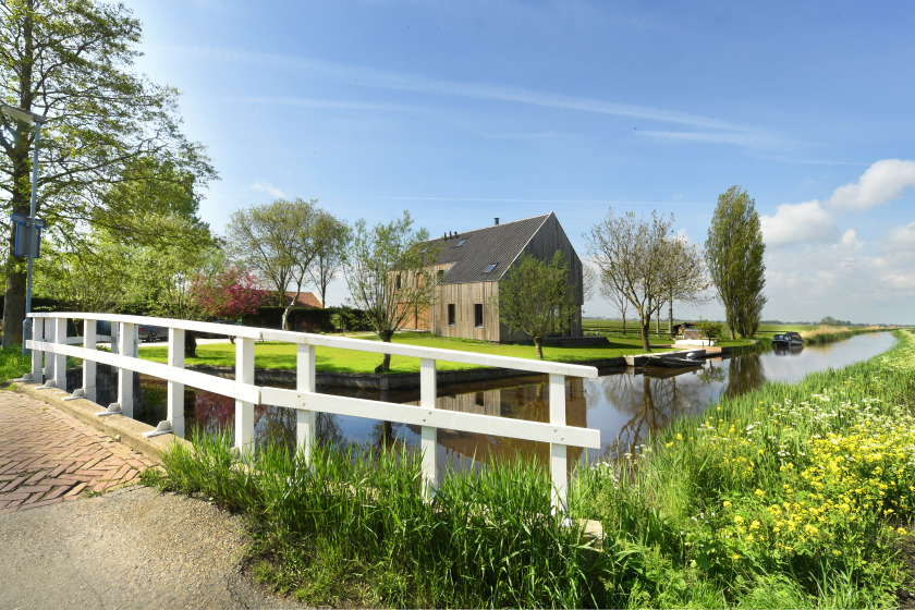 houten huis reclaimed red ceder