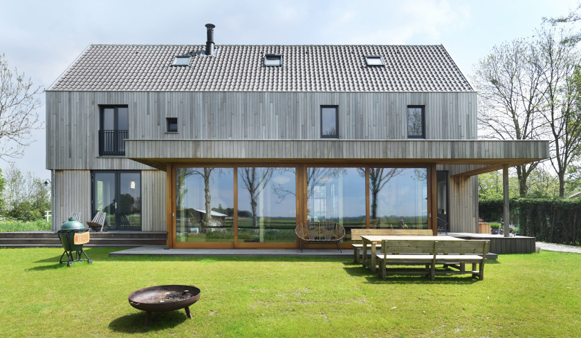 houten huis red cedar broek in waterland