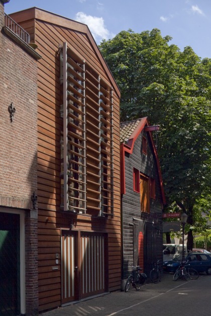 HOYT architect moders private house photostudio Amsterdam wood